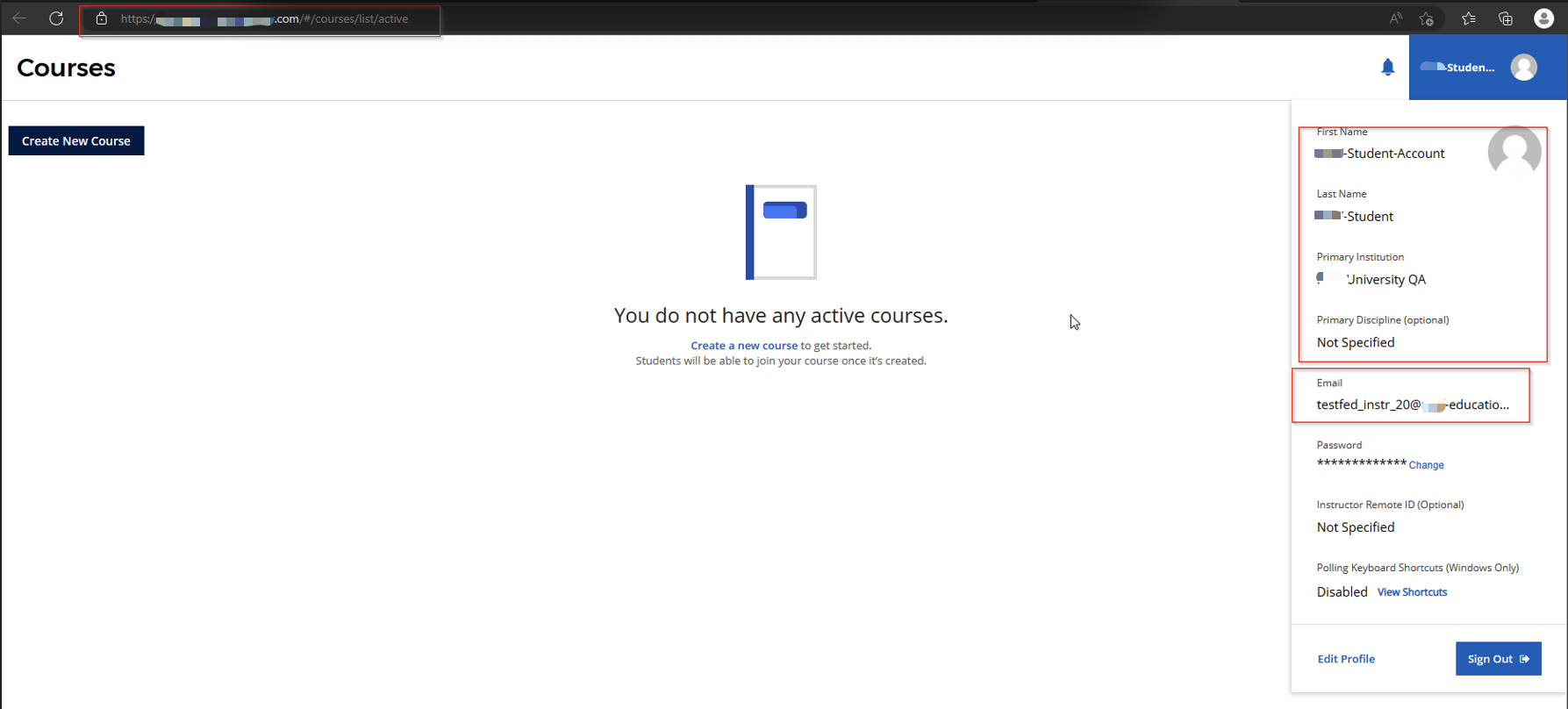 After association account view