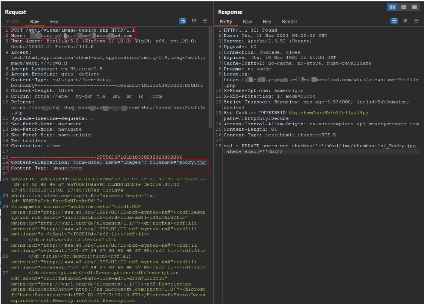 Request: multipart form-data with filename parameter